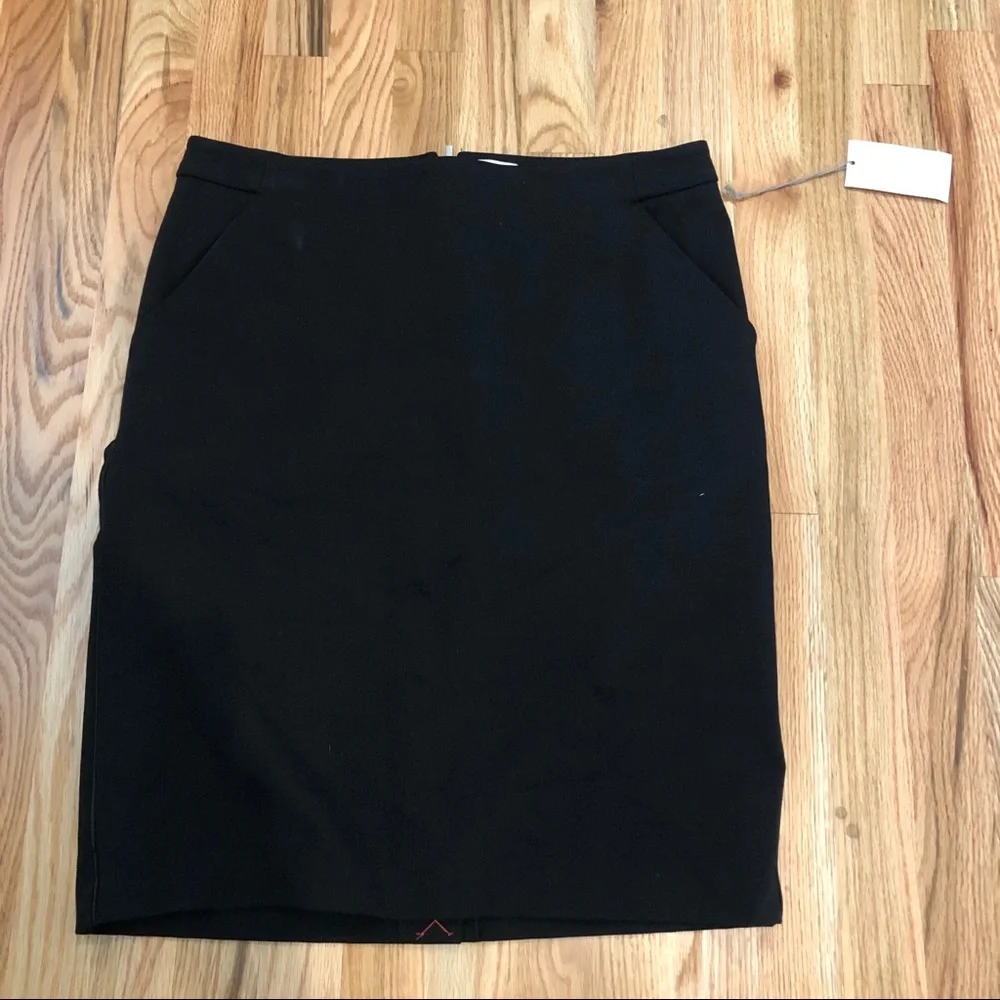 a new day | Black Knee Length Pencil Skirt - Picture 3 of 5